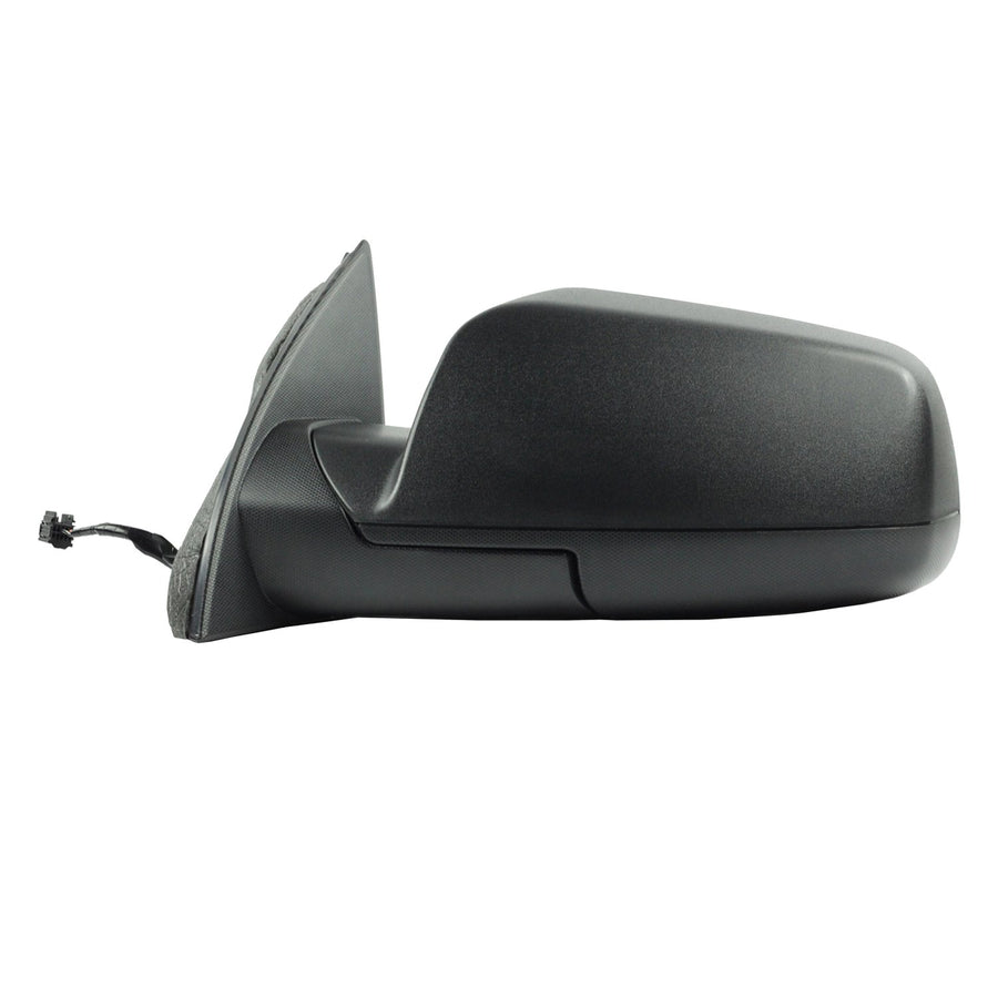 Fit System Side Driver Mirror for Chevrolet Equinox, GMC Terrain, Textured Black, Spot Mirror, Foldaway, Power