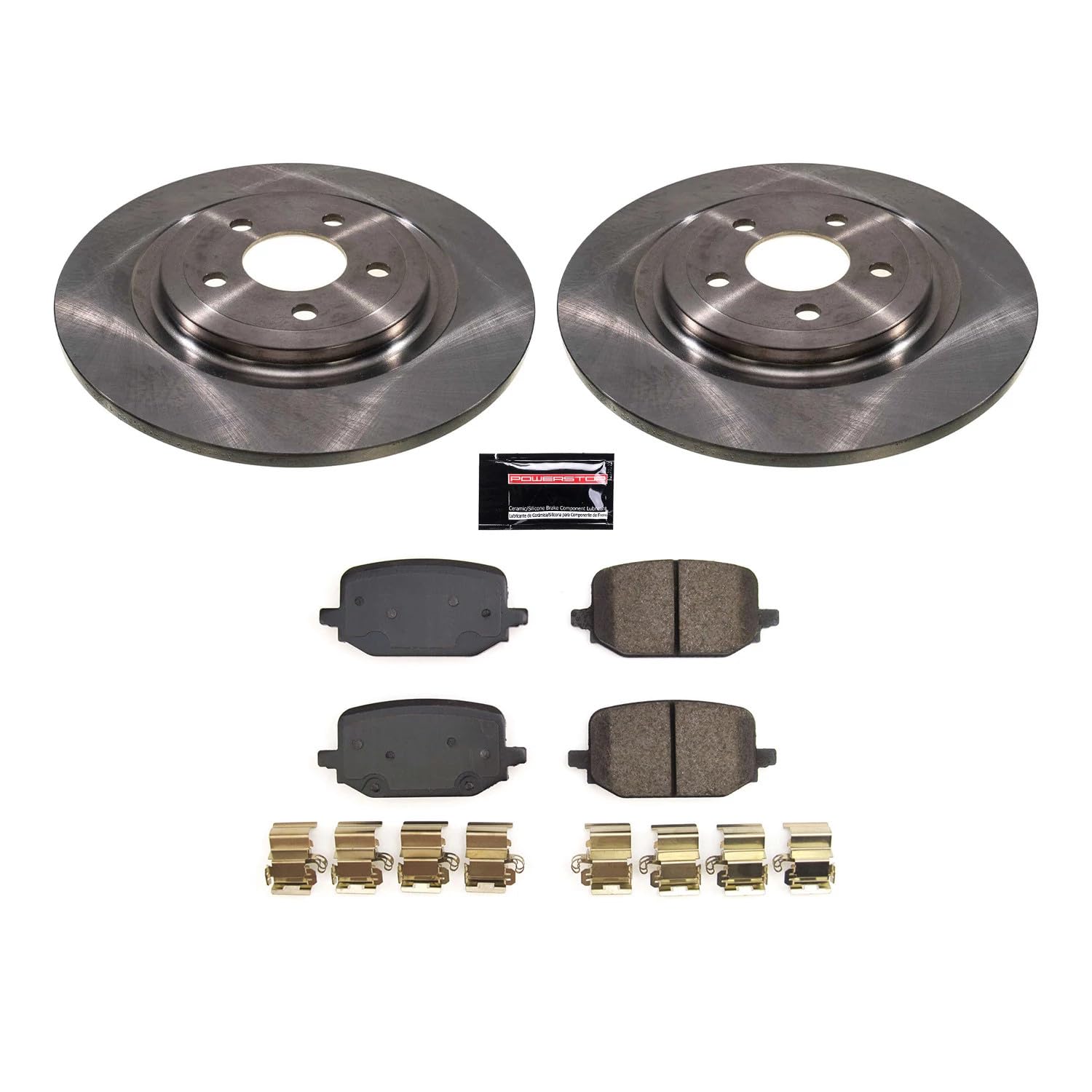 Power Stop KOE8681 Rear Brake Pad and Rotor Kit Stock Replacement Autospecialty For Ford Explorer 2020-2023 [Model Specific]