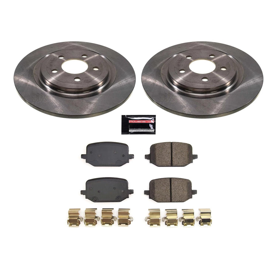 Power Stop KOE8681 Rear Brake Pad and Rotor Kit Stock Replacement Autospecialty For Ford Explorer 2020-2023 [Model Specific]