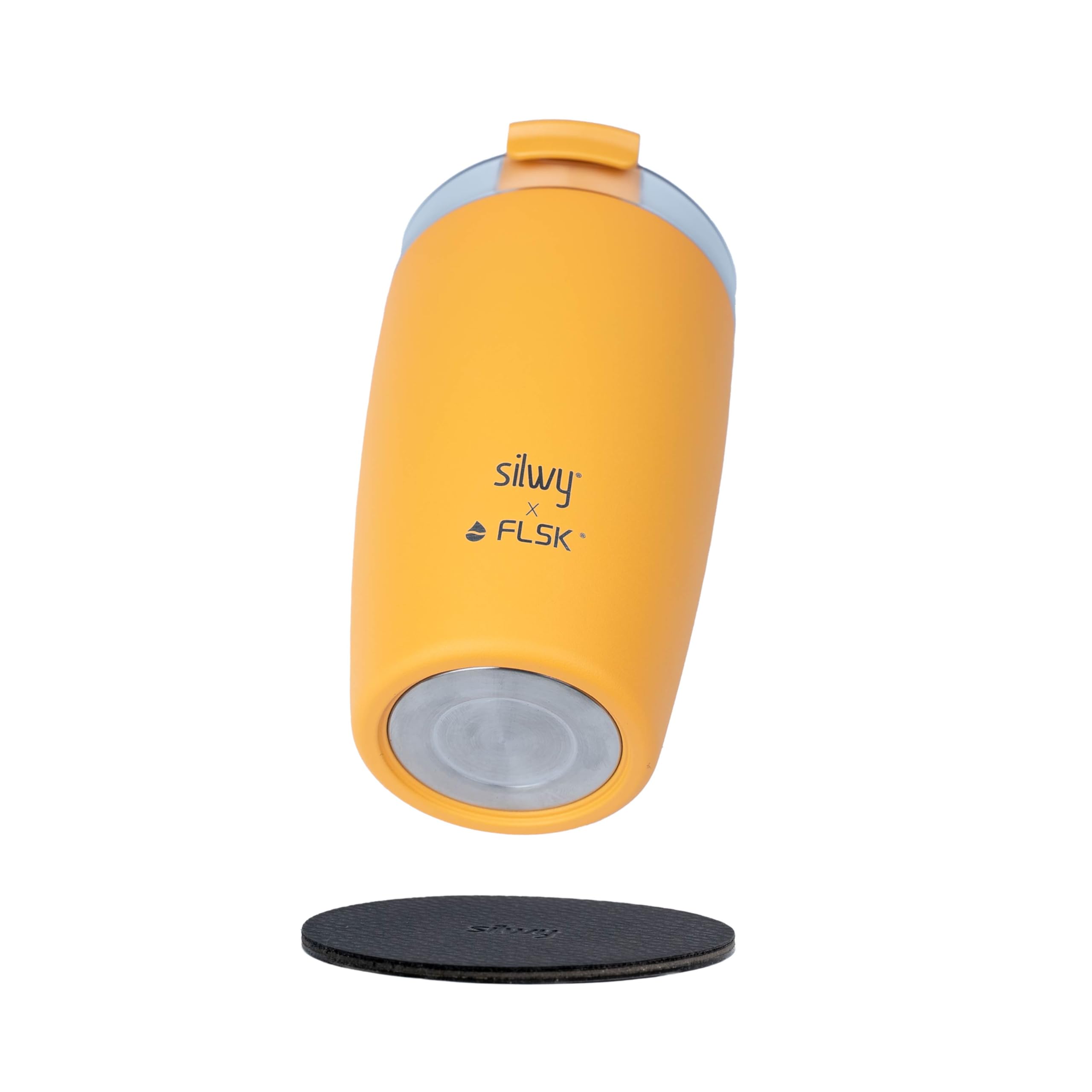 Sunrise Silwy® Magnetic Travel Mug To Go with Metal Nano Gel Pad