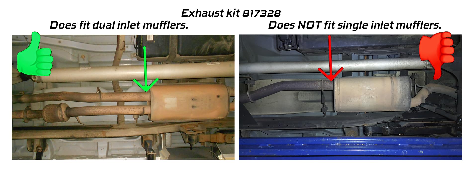 American Thunder Flowmaster 817328 Cat-Back Exhaust Kit 3.5 Inch Stainless Steel 4 Inch Polished Stainless Tip Compatible with 2001-2006 2007 Classic Chevy Silverado GMC Sierra 2500HD/3500HD 6.0L 8.1L