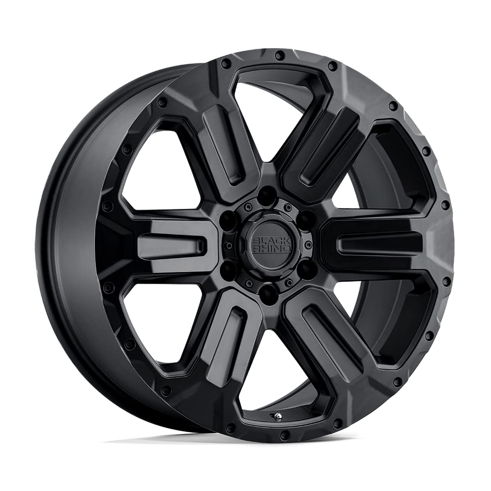 WANAKA Black Rhino Hard Alloys 17X8.5 6X5.5 5.22 12mm MATTE BLACK - 1785WKA126140M12