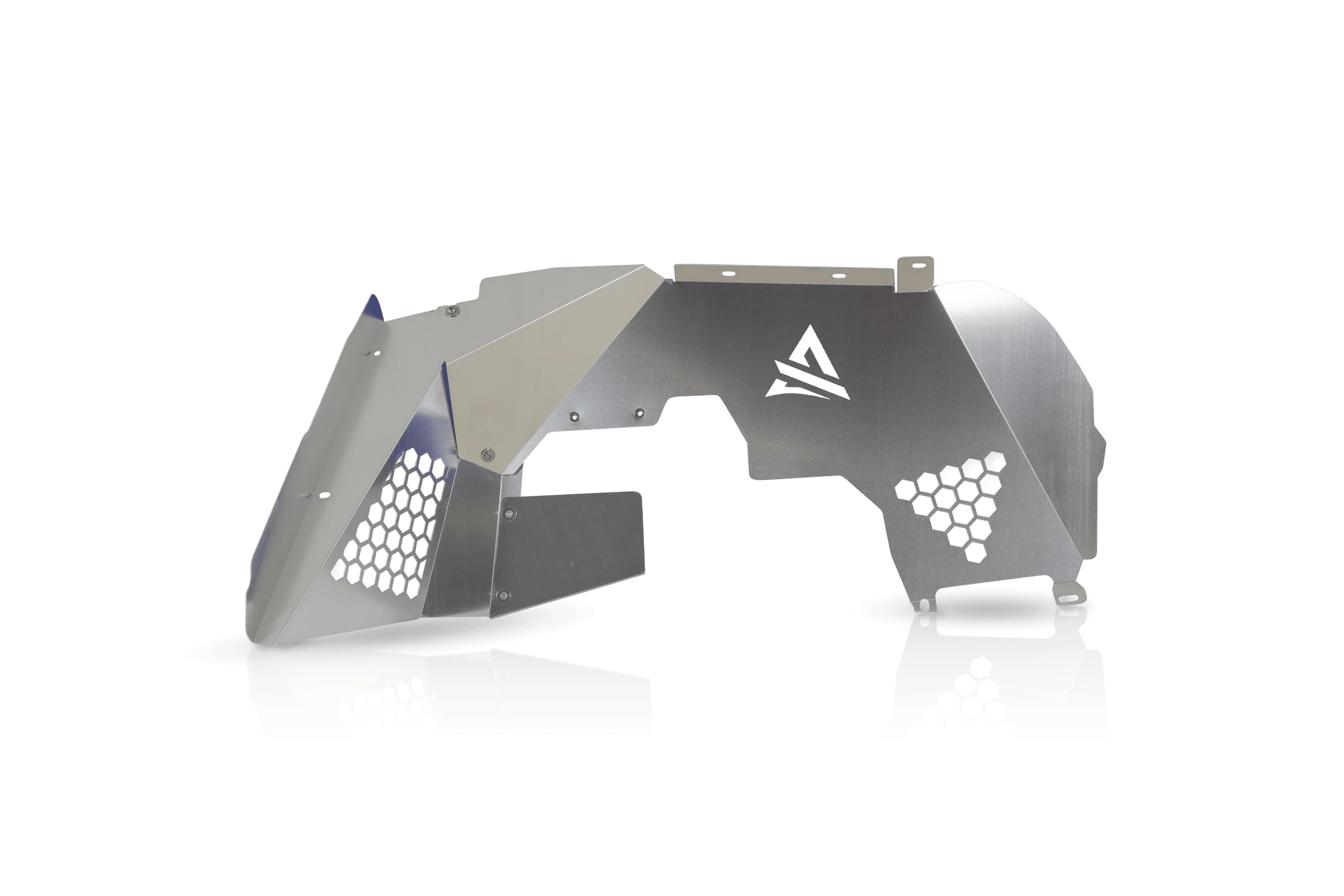 Attica4x4 Cobra Tek - Terra Series Inner Fender Liner | Compatible with Jeep Wrangler JL (2018-2023) | Aluminum Protection and Style | Silver Finish.