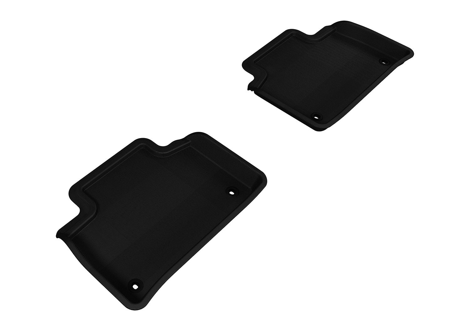 Kagu 3D MAXpider Custom Fit Floor Mat (Black) for 2007-2012 Lexus LS460-2ND Row