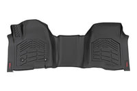 Sure-Fit Rough Country Front Floor Mat for Chevy Silverado & GMC Sierra 1500/2500HD/3500HD (2019-2025) Bench Seat - Waterproof, Non-Slip Flexible First Row Floor Mat