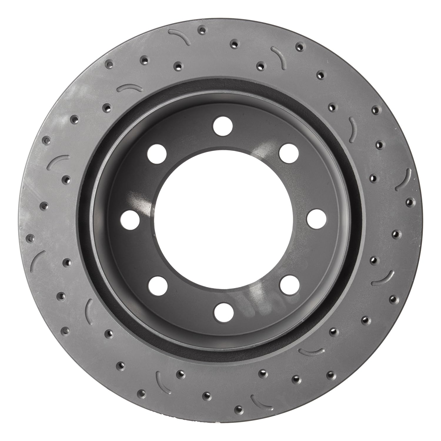 Talon Cross-Drilled and Slotted Vented Rotor, Hawk Performance Brakes, 12.99 in. Diameter, 3.6 in. Height