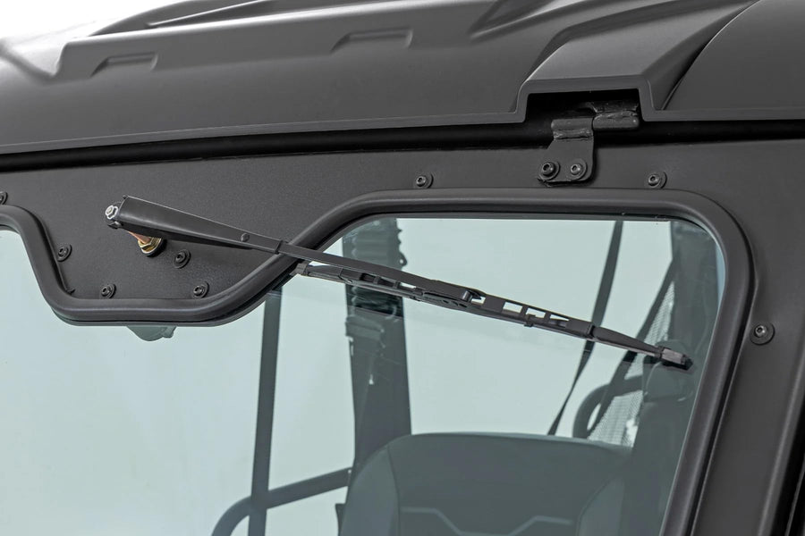 12V UTV Powered Rough Country Wiper with Washer Tank - 1L Reservoir, Washer Nozzle, Built-in On/Off Switch, 16-inch Wiper Blade