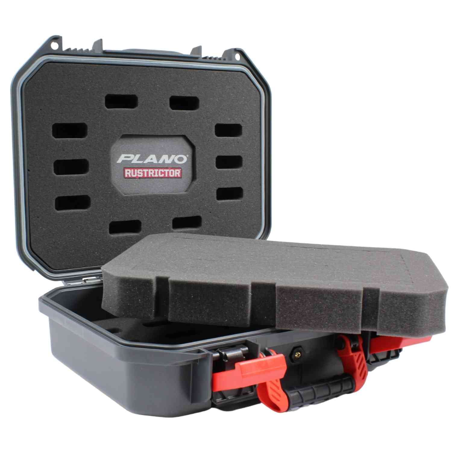 Plano All-Weather Rustrictor Double Pistol Case, Durable, Rust and Corrosion Resistant, TSA-Approved Gun Case with Perforated Pluck Foam for Custom Protection