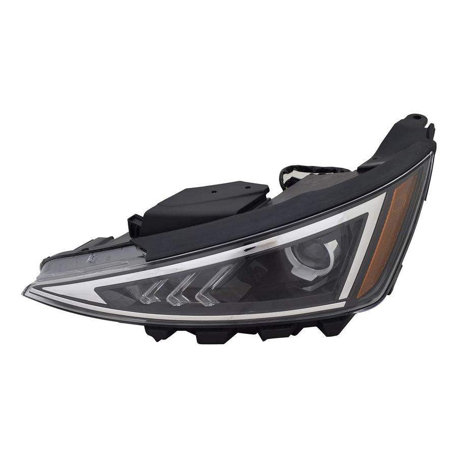 Left TYC Headlight Assembly Compatible with 2019-2020 Hyundai Elantra