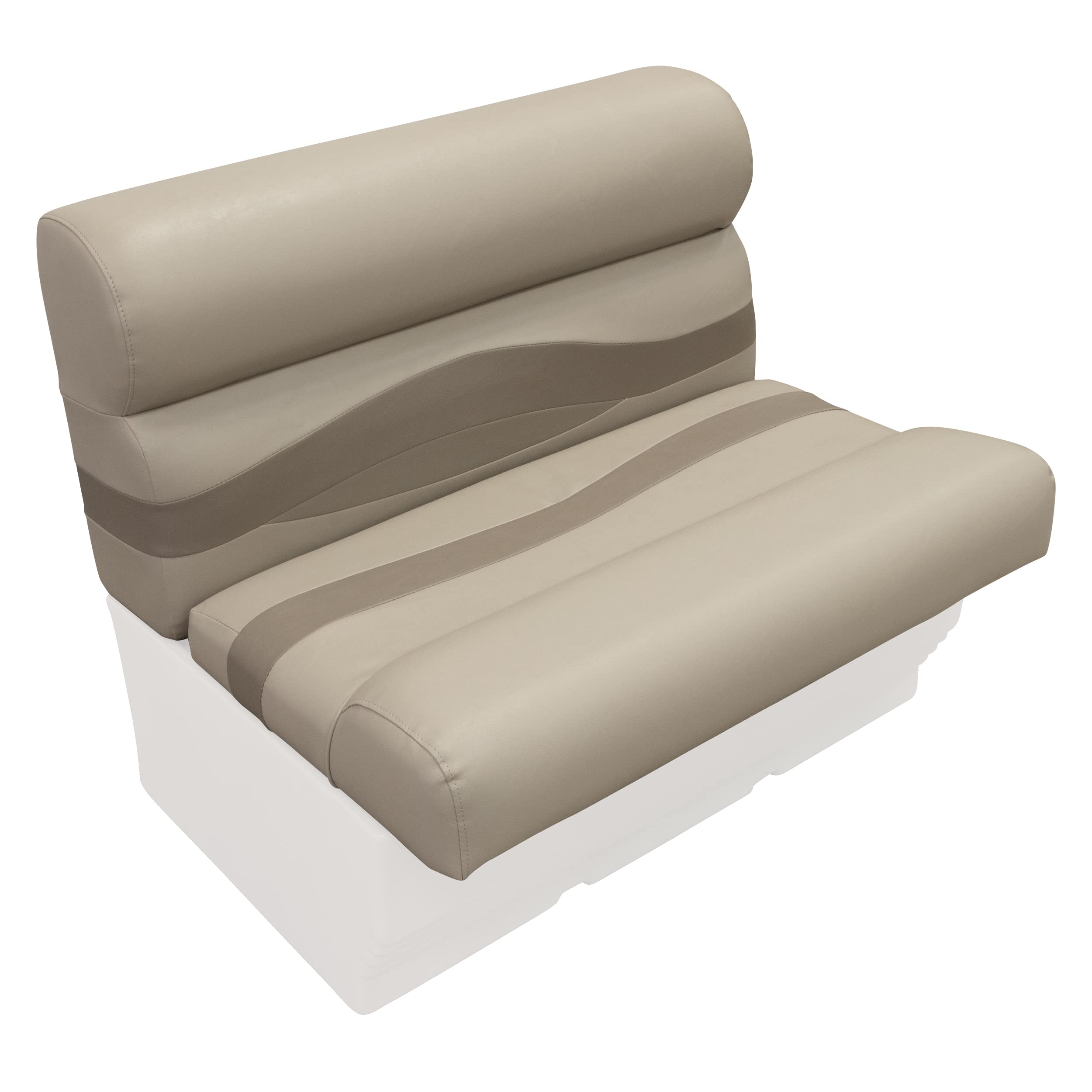 Premier Series Wise BM1144-1749 Pontoon 36" Bench Seat Cushion Set, Mocha Java/Café/Mushroom