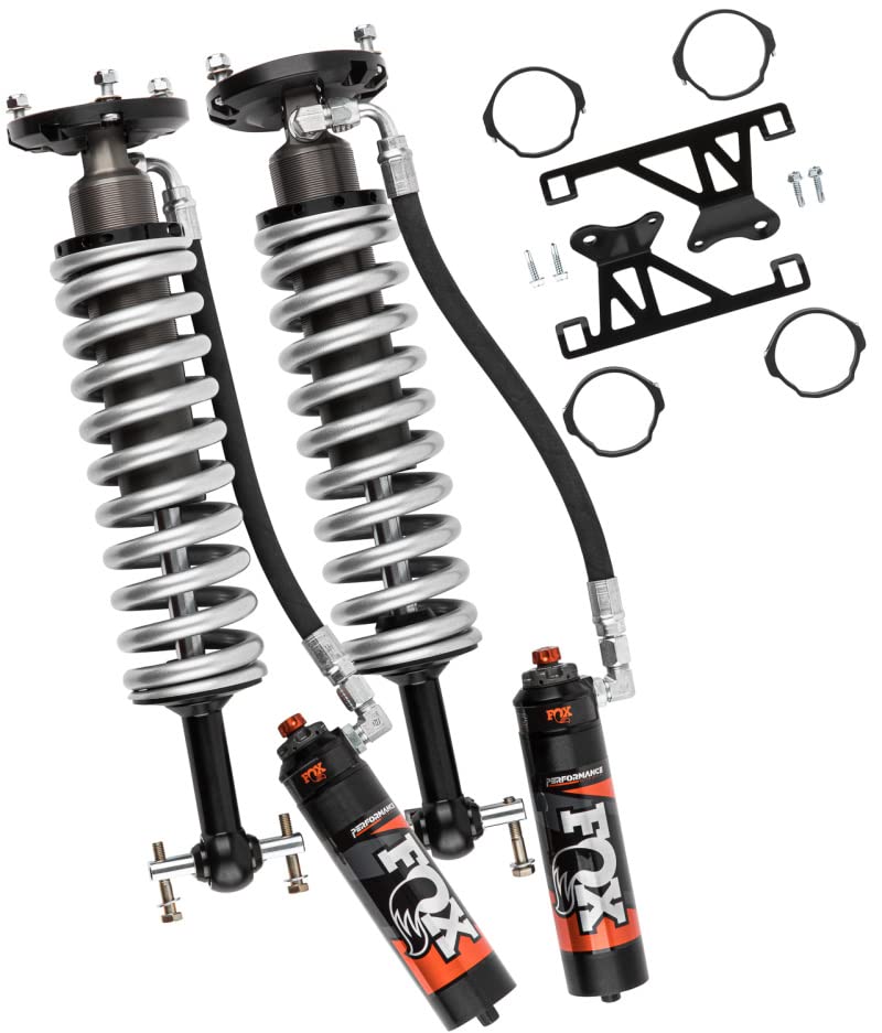 Front Coilover Shock Absorbers FOX Factory Shocks 883-06-157 Fits Chevrolet Silverado 1500, Black
