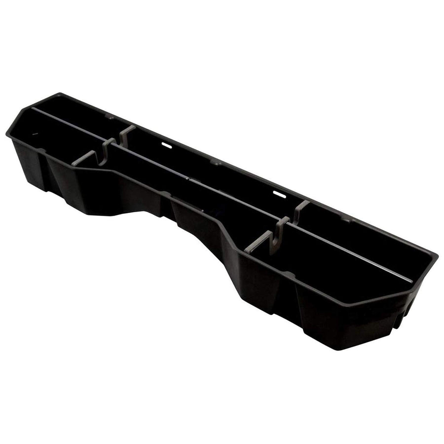 Du Ha Under Seat Storage | Black Heavy-Duty Back Seat Multi Tool Organizer fits 2004-2024 Nissan Titan King Cab & Crew Cab, Includes 2-Piece Dividers | 40012