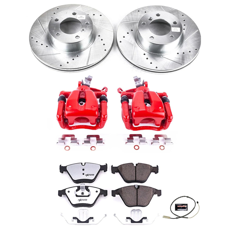 Power Stop Z26 KC6073-26 Front Street Warrior Brake Kit BMW For BMW 328i xDrive 2011-2013, BMW X1 2013-2015 [Model Specific]
