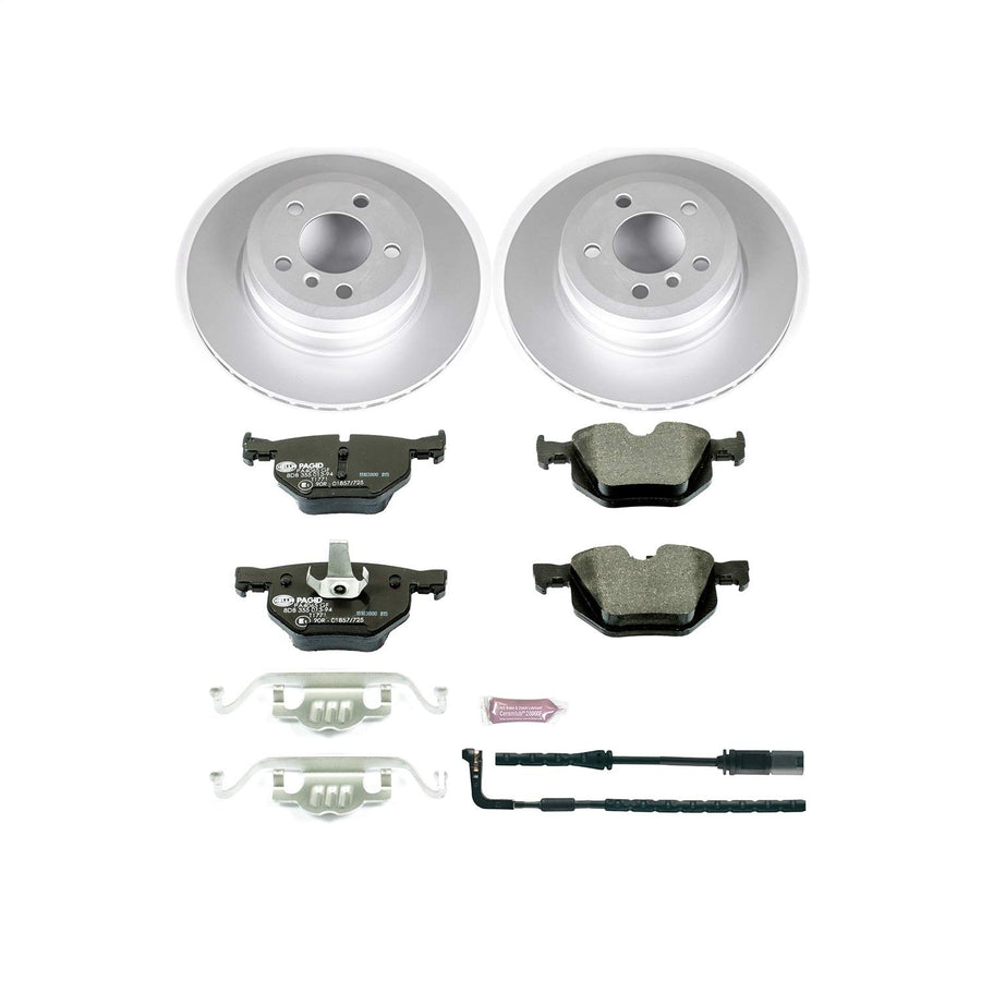 Euro-Stop Power Stop Brake Kit and 1 Rear Sensor Wire For BMW X5 2007-2010, BMW X6 2009-2010 [Model Specific]