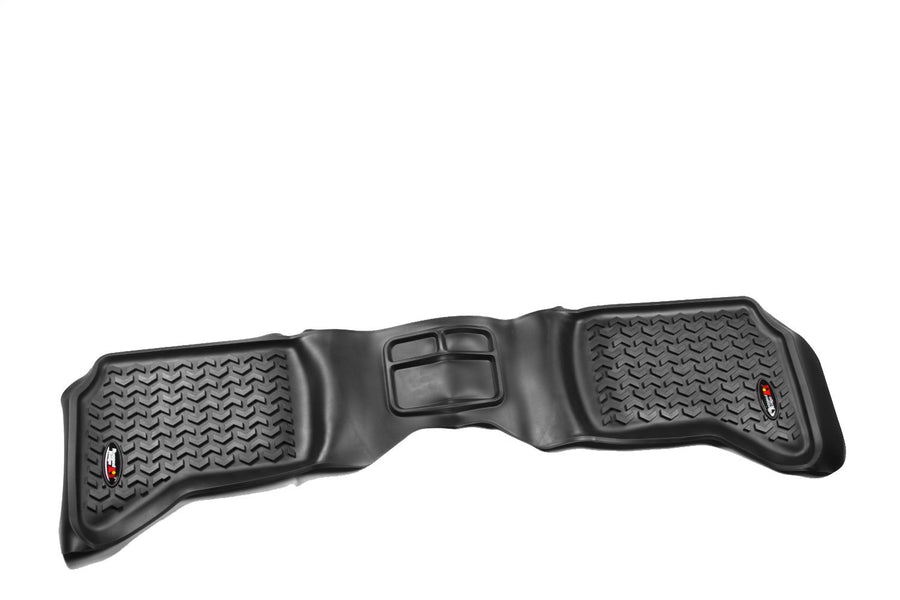 Rugged Ridge Rear Floor Liners | RAM 1500 Quad Cab | Black | 82953.10 | Fits 2002-2018 Dodge RAM 1500 Quad Cab