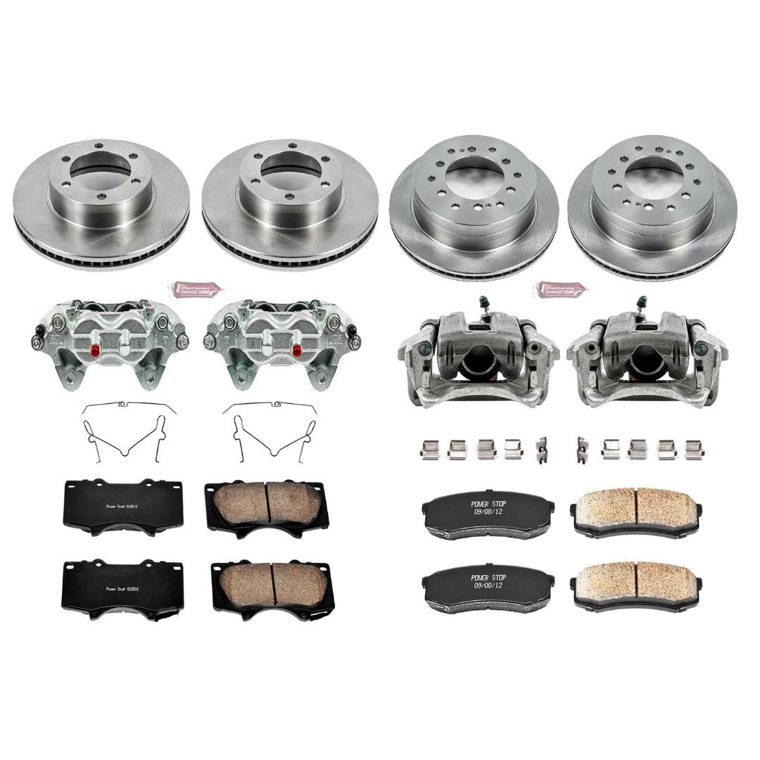 Power Stop KCOE2325 1-Click OE Replacement Brake Kit with Calipers For Toyota Sequoia Autospecialty 2001-2007 [Model Specific]
