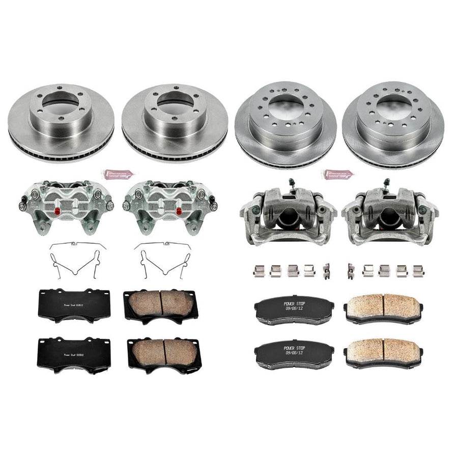 Power Stop KCOE2325 1-Click OE Replacement Brake Kit with Calipers For Toyota Sequoia Autospecialty 2001-2007 [Model Specific]