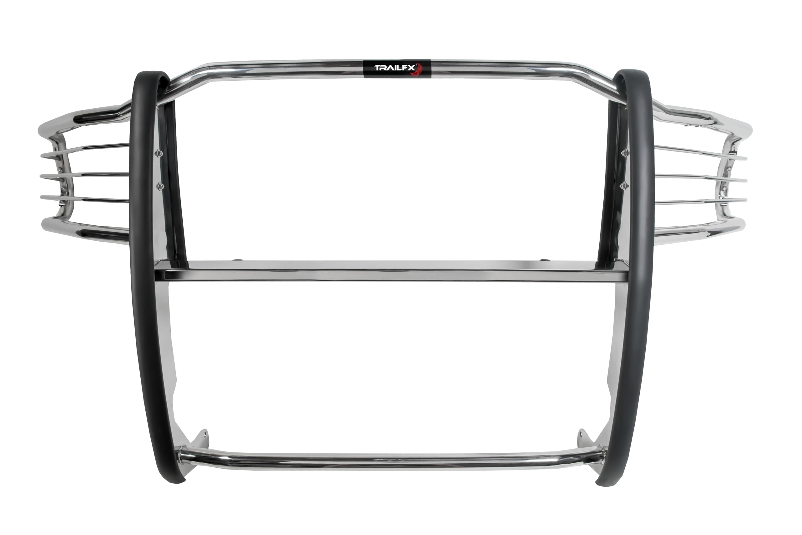 Grille Guard TrailFX Fits Ram 2500 and Ram 3500 2019-2024 One Piece Polished Stainless Steel with Brush Guard, Pre-Drilled Light Mounts TrailFX E0039S