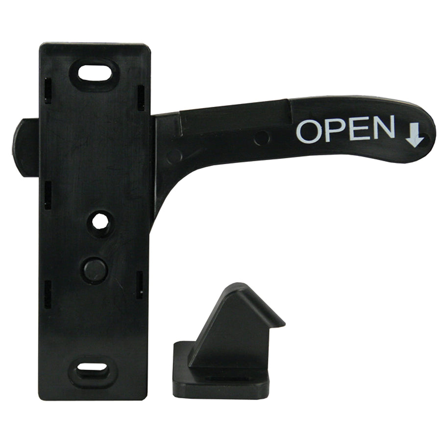 Screen Door Latch JR Products 10765 - Right Hand, Black