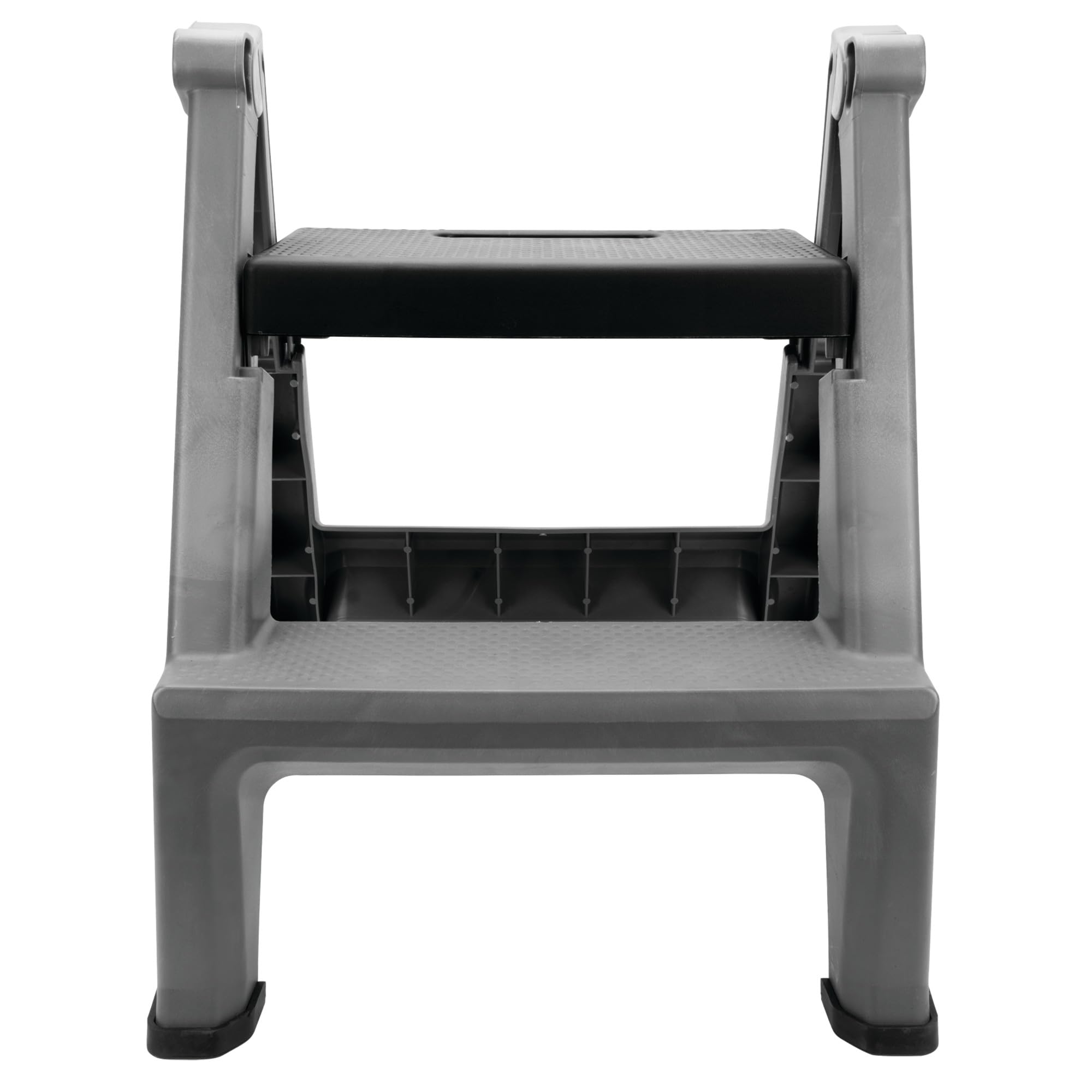 Heavy Duty Performance Tool W85040 2-Step Folding Ladder, 300lb Weight Capacity, Slip-Resistant Tread and Compact Foldable Design for Easy Storage