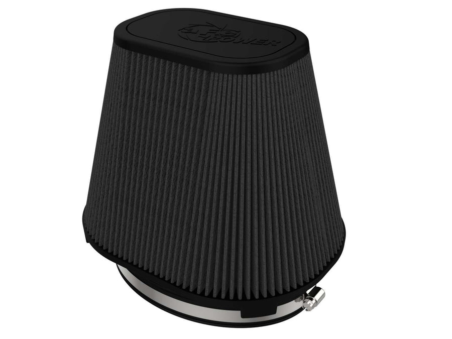 aFe POWER Intake Replacement Track Series Air Filter w/Pro 5R Oiled Media - Black, 7.50"x5.50" Inlet, 7" Tall - #24-90112K