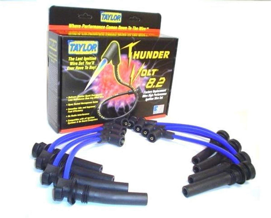 Thundervolt 8.2 Taylor Cable custom 8 cyl blue