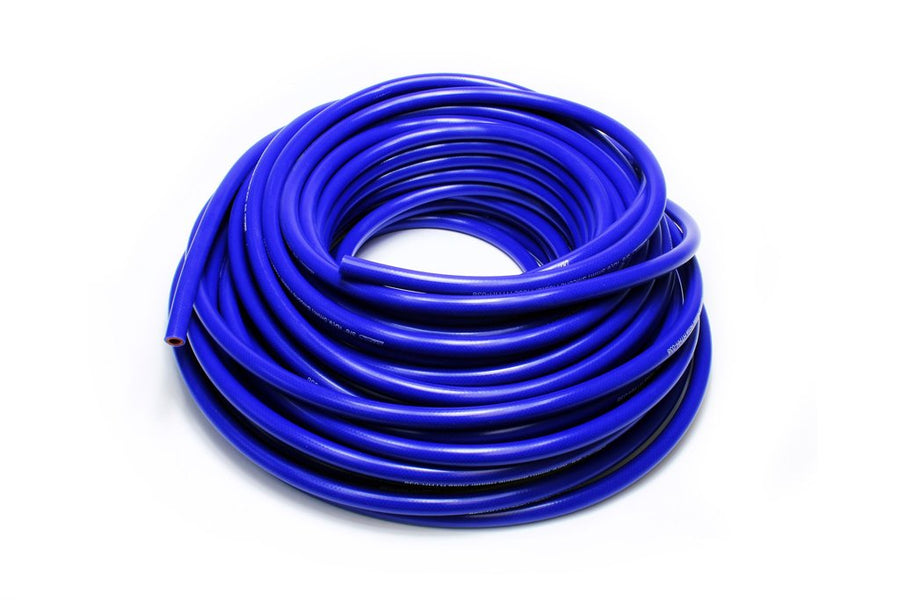 Blue HPS 5/8" ID high temp reinforced silicone heater hose 50 feet roll