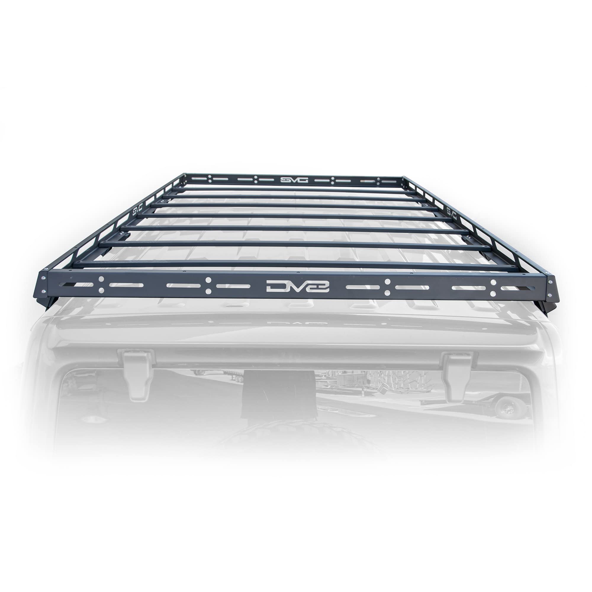Roof Rack DV8 Offroad for 2018-2025 Jeep Wrangler JL 4 Door | Hard Top | Bolt-On Installation | Multiple Tie Down Points | 200lbs Capacity | Made from 1/8” Thick Steel