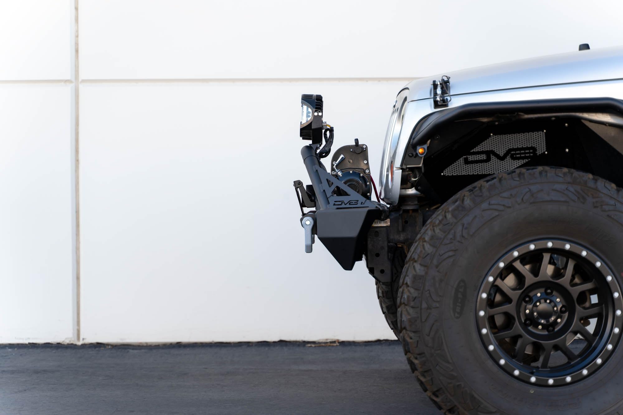 Flip-up Fairlead Mounted License Plate Bracket | Universal Design Compatible with Flat Standard Fairlead Mounts | Flips Up & Out of The Way to Provide Access to The Winch Rope