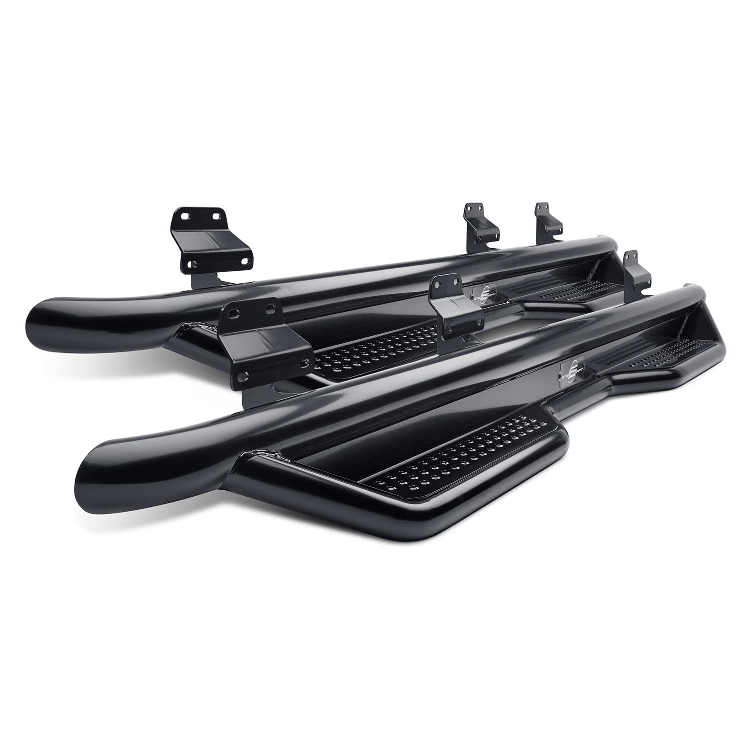 SteelCraft 3" HD Series Cab Length 80-23800 Black Round Step Boards