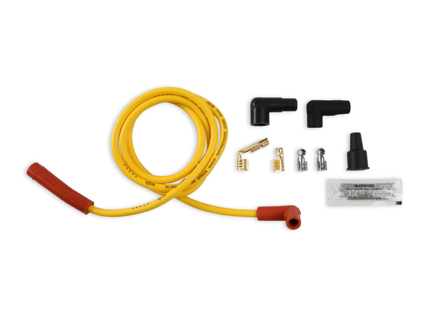 Single Wire ACCEL Replacement Kit - Straight and 90° Spark Plug Boots - Universal - Yellow