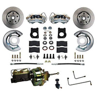 Power Disc Brake Conversion LEED BRAKES 64.5-66 Ford Automatic Trans - 4 Piston