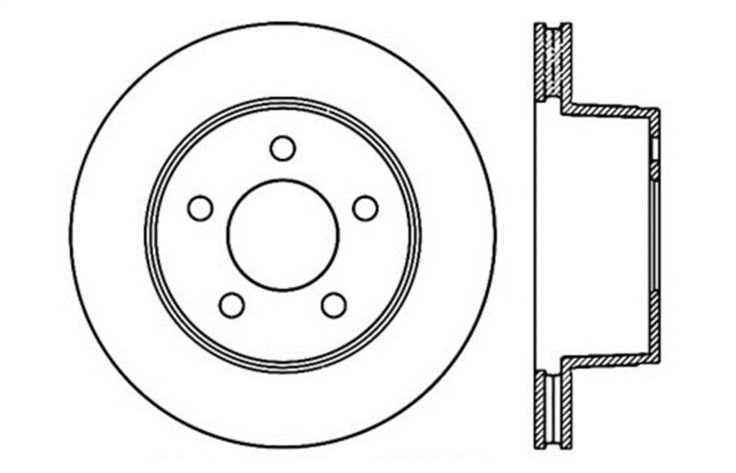 Sport StopTech 128.67022L Cross Drilled Brake Rotor; Front Left