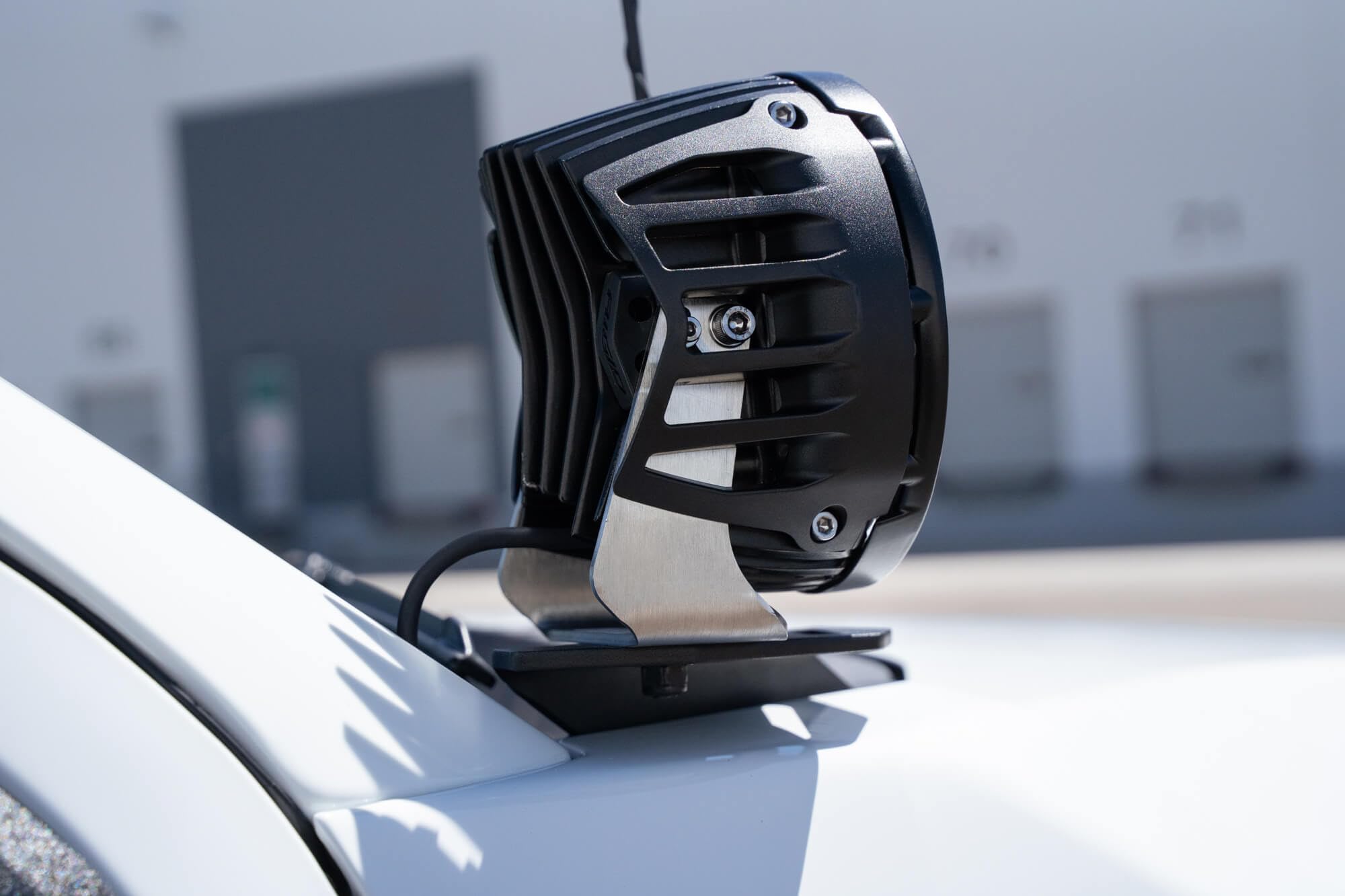 Ditch Light Brackets Addictive Desert Designs for The 2023-2024 Ford F-250 & F-350 | Mounts up to 6” LED Light Pods | Driver/Passenger Side Pair | Installs to Hood Hinge | Made in The USA