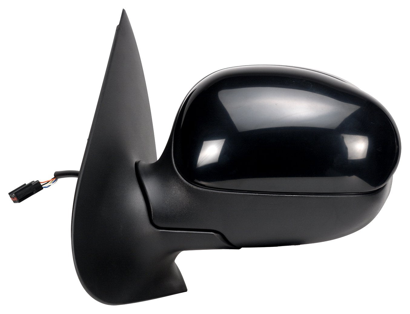 Ford/Lincoln Driver Side Replacement OE Style Power Folding Mirror, Black Fit System 61086F