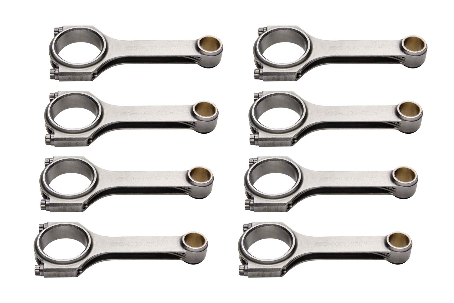 6000SLW Eagle H-Beam Connecting Rods: Chevrolet, small block (set of 8) - 2.000" rod