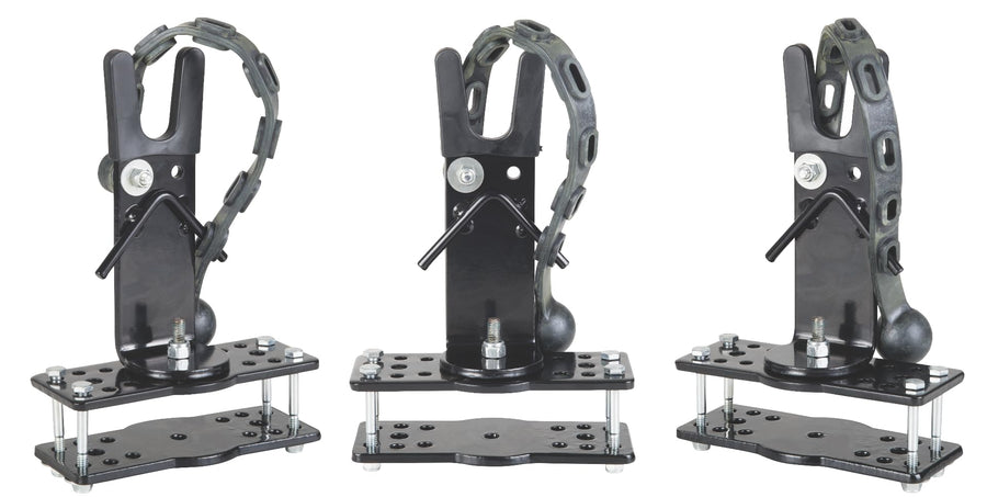 CLAM ATV Universal Auger Mount – Heavy-Duty 3-Point Bracket, Secure Transport for Ice Fishing Augers