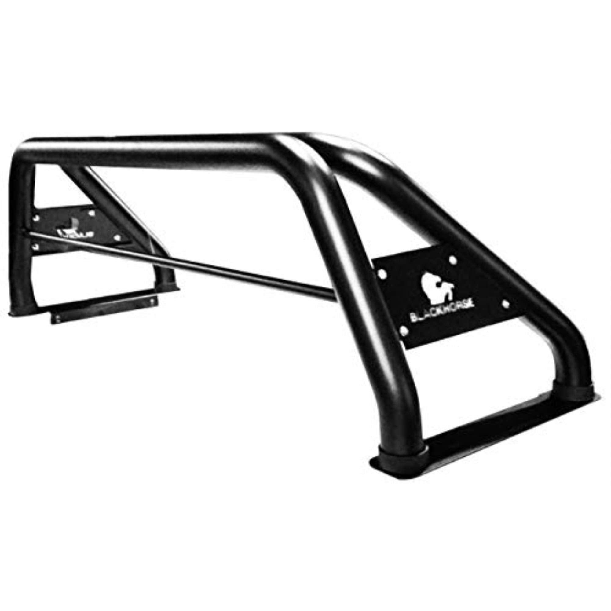 Black Off Road Horse Classic Roll Bar Black Compatible with 1999-2023 Ford F-250 Super Duty|1999-2023 Ford F-350 Super Duty|1999-2023 Ford F-450 Super Duty-RB015BK