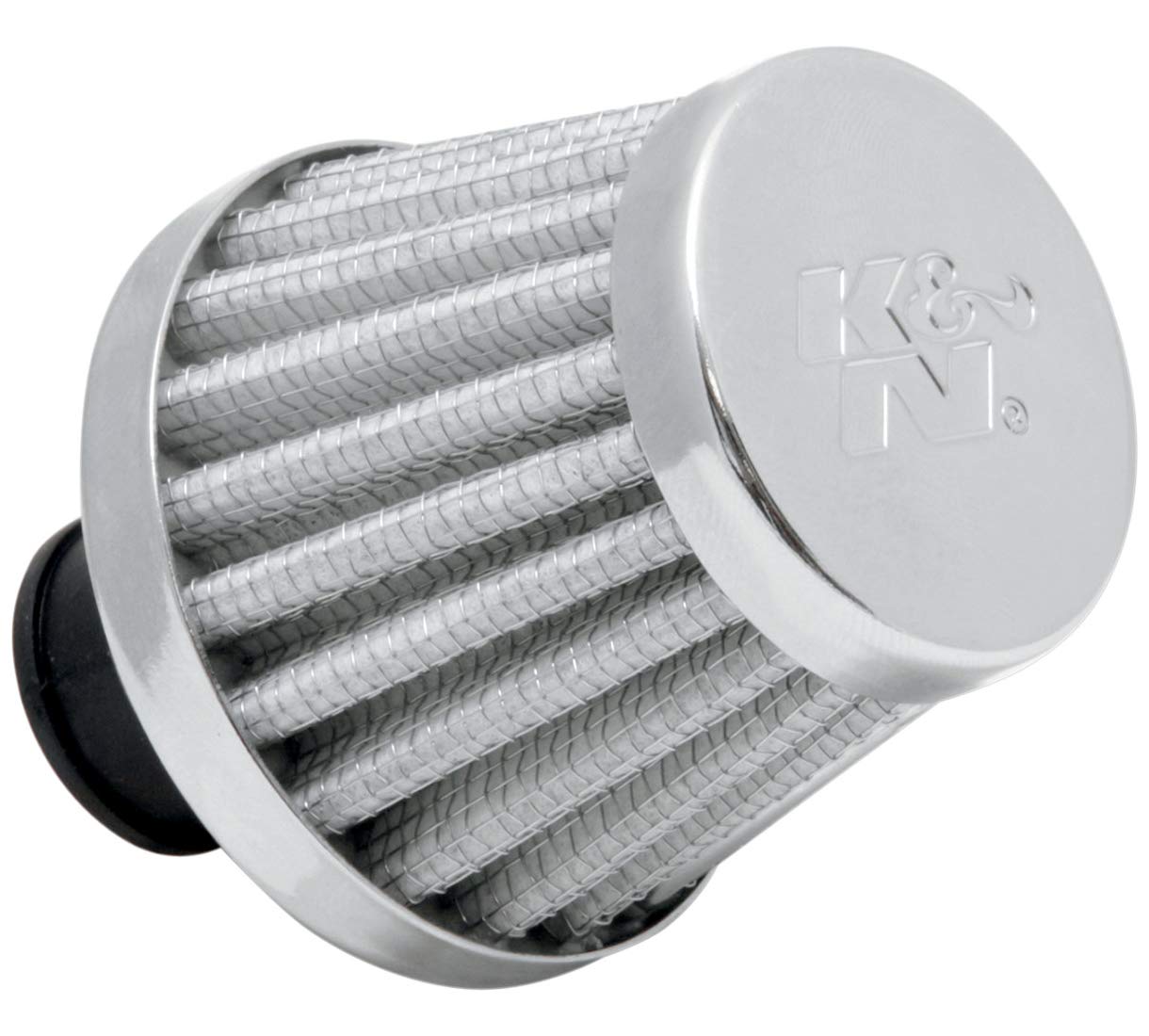 K&N Air Filter/Breather Vent: High Performance, Premium, Washable, Replacement Engine Filter: Flange Diameter: 0.375 in, Filter Height: 1.75 in, Flange Length: 0.5 in, Shape: Breather, 62-1600WT
