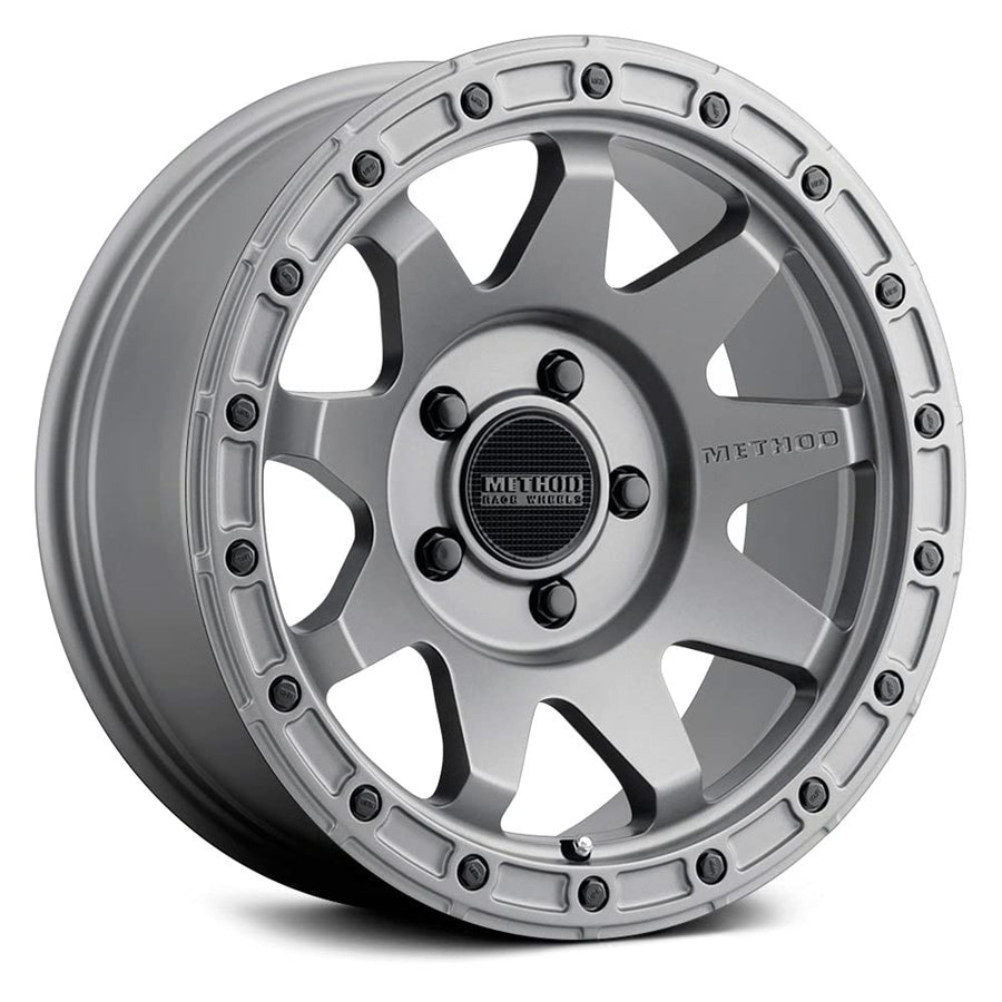 317 Method Race Wheels Custom Wheel - 17x8.5, 0 Offset, 6x139.7 Bolt Pattern, 106.25mm Hub - Gloss Titanium Rim