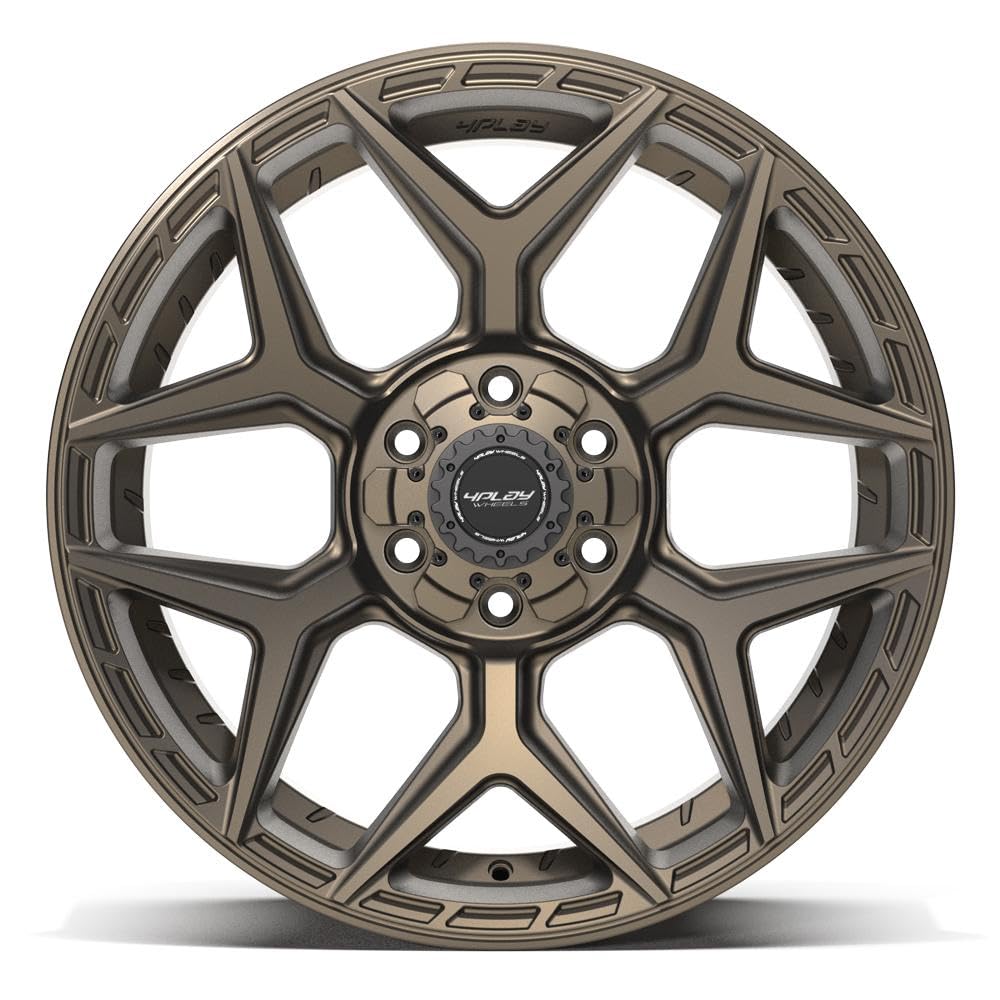 20 Inch 4PLAY Wheels Rim 4P06 Fits 6x135 & 6x139.7 20x10 Satin Bronze (1)