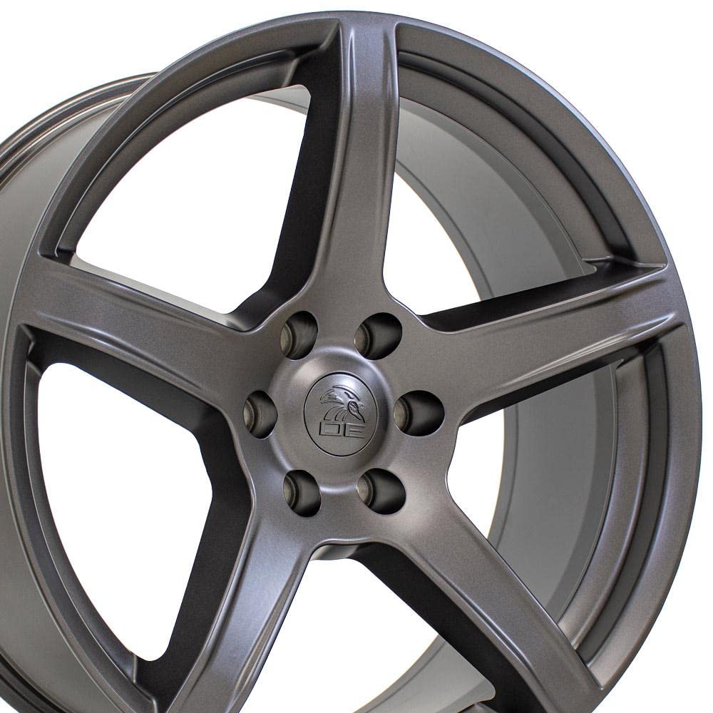 22 Inch OE Wheels DG22 Rim Fits Charger/Challenger SRT Hellcat Style 6x139.7 22x9.5 Satin Gunmetal - Hollander 2640 (1)