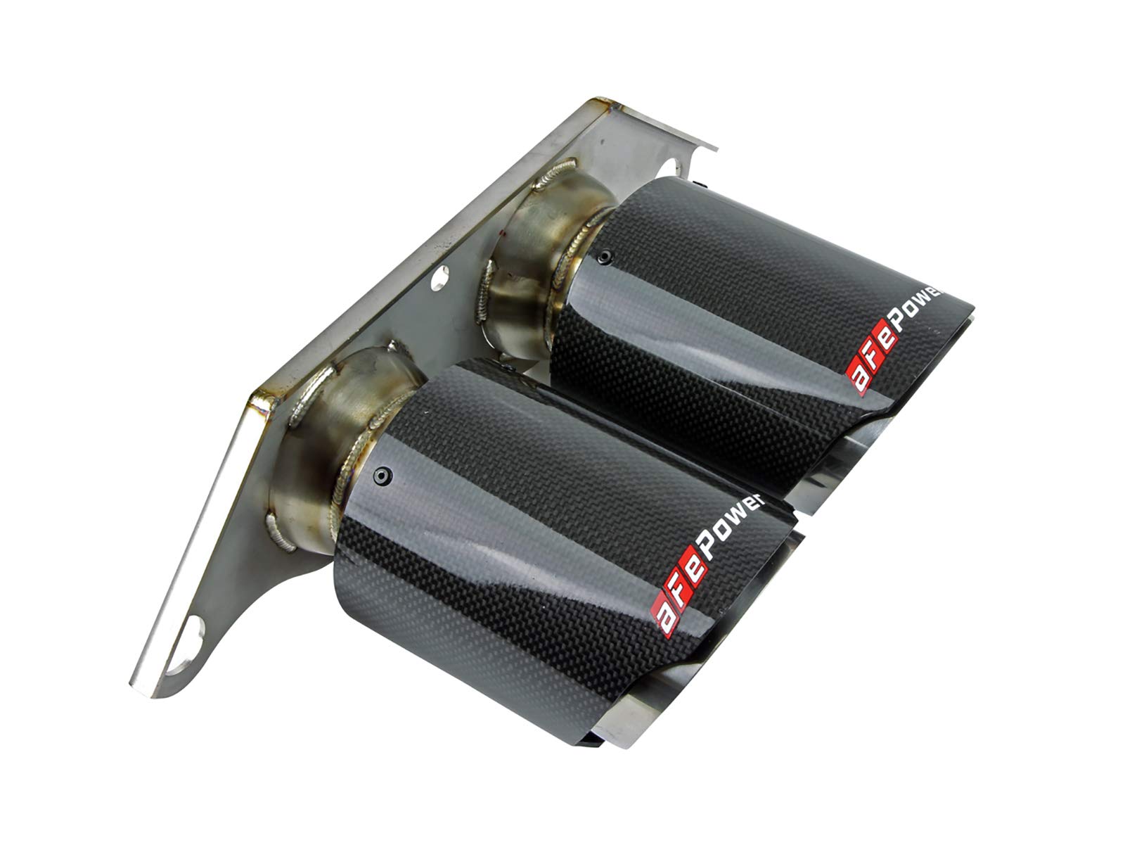 aFe Power MACH Force-Xp 49C36435-C OE Replacement Exhaust Tips for 2014-2019 Porsche 911 GT3, 4", Carbon Fiber