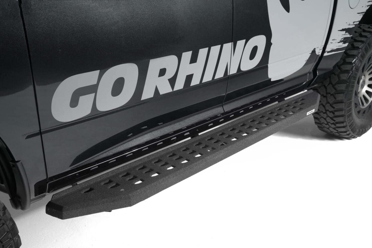 Go Rhino Running Boards RB20, Mounting Brackets, & 2 Pair of Drop Steps | Galvanized Steel, Textured Black | 6942068720PC | Fits 2015-2023 Ram 1500 & 2015-2018 Ram 1500 Crew Cab Classic Body Style