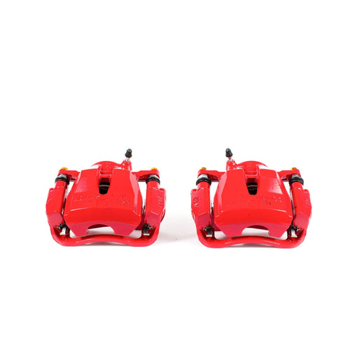 Power Stop S3194 Front Pair of High-Temp Red Powder Coated Calipers For Pontiac Vibe, Scion, Scion tC, Toyota Corolla iM, Toyota Matrix, Toyota Mirai, Toyota RAV4, Toyota RAV4 [Model Specific]