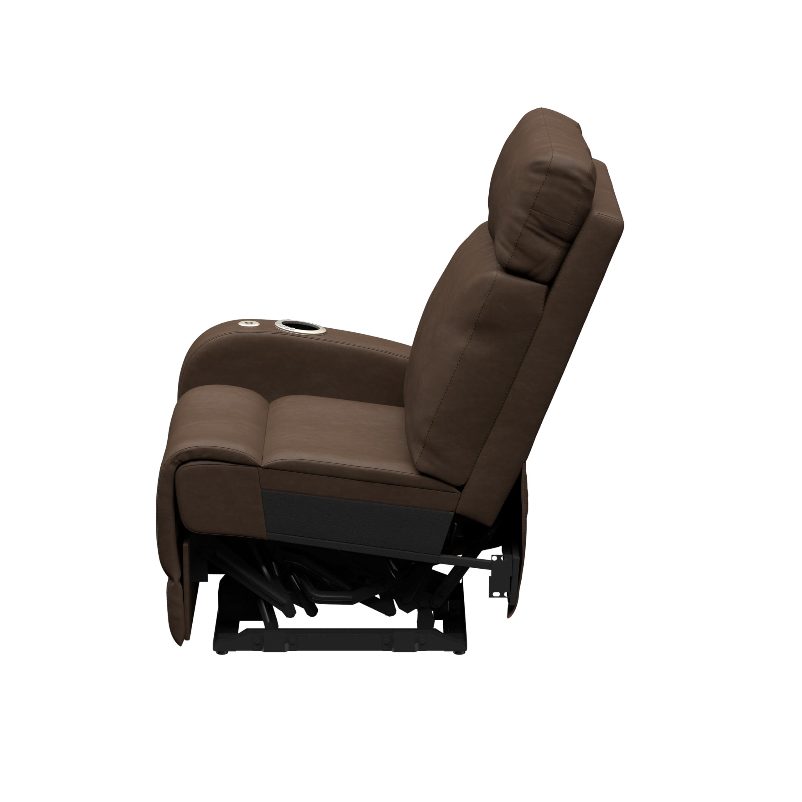 THOMAS PAYNE Seismic Series Signature Satula RV Theater Seating Right Arm Recliner with Power Adjustable Lumbar, Headrest, Reclining, Heating, Massage, Integrated Cupholder Controls - 2024044192