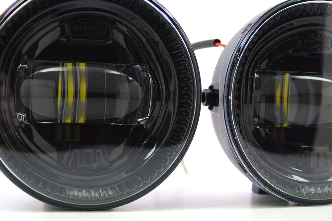 Morimoto LED XB Foglights, Type S Plug and Play Foglight Housing Upgrade, Fits Many Ford Models, DOT Approved Assembly with White LED Chips, UV Resistant, 10 Year Warranty (1x LF131)