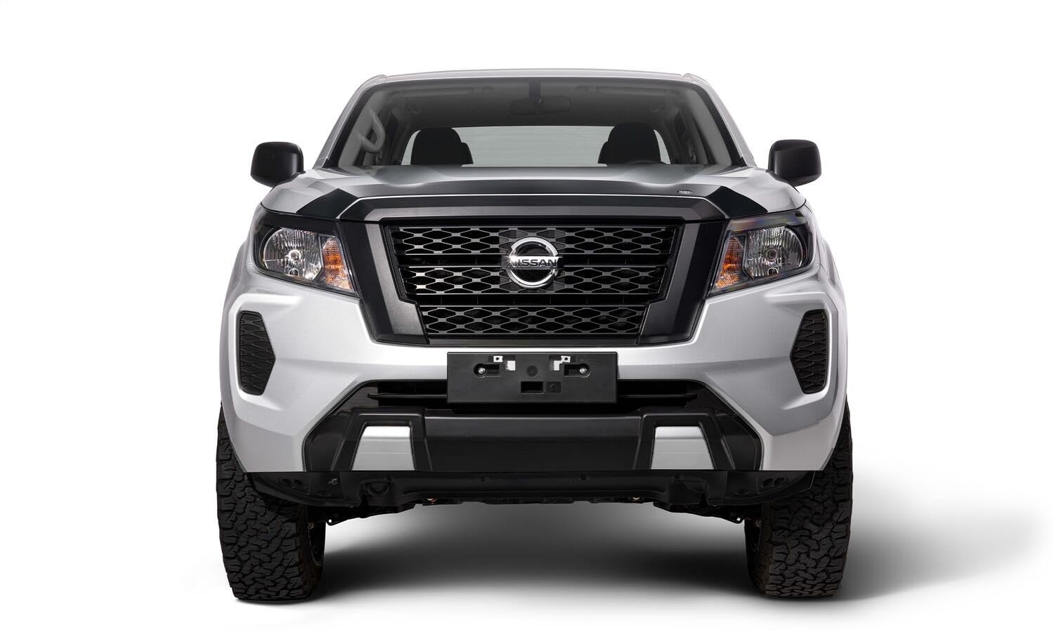 Aeroskin Hood Protector Husky Liners | Fits 2022-2026 Nissan Frontier | Low Profile Deflector/Bug Shield - 1 pc., Smoke | 2842195