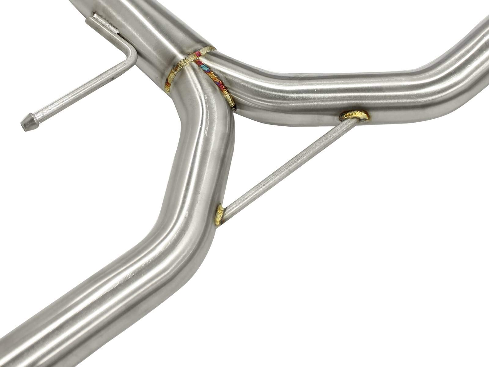 304 Stainless Steel aFe Cat-Back Exhaust System with Polished Tips for Honda Accord Coupe EX-L V6-3.5L Engine