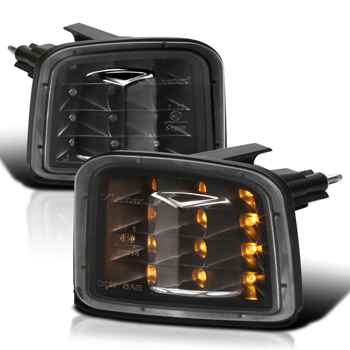 Sequential LED Bumper Lights SPEC-D TUNING Compatible with 2015-2021 Subaru Impreza WRX/STI, L+R Pair Assembly